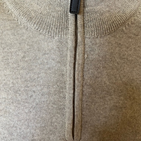 NWOT Jos. A. Bank Quarter Zip Sweater Size XL Signature Collection 100% Merino - Picture 3 of 5